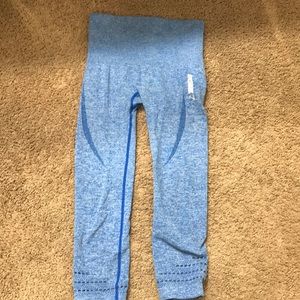 Seamless high waisted cropped leggings